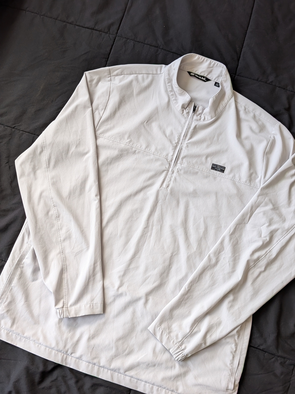 Mens 3XL TravisMlathew 1/4 Zip
Pullover Light Gray Golf Jacket
Windbreaker XXXL